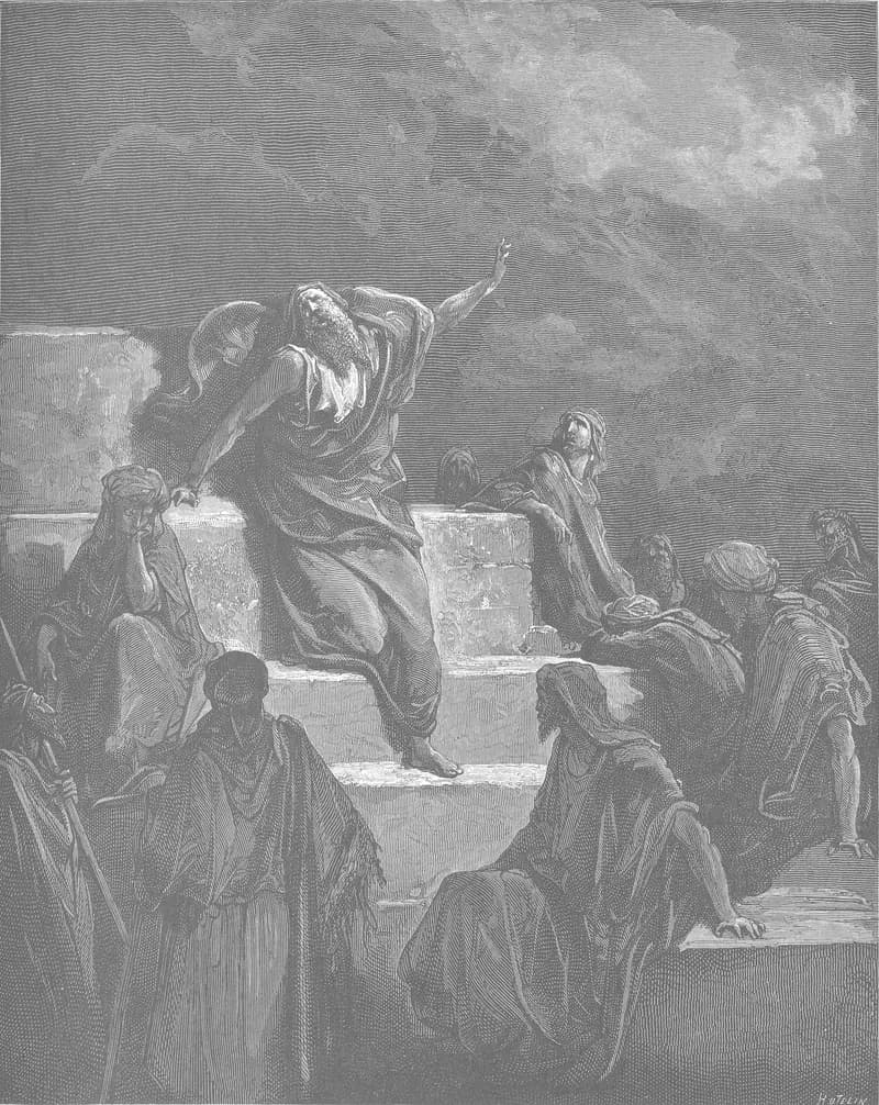 The Prophet Jeremiah by Gustave Doré depicting Jeremiah 1:1