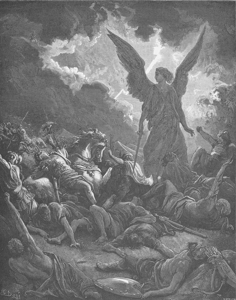 Sennacherib's Army Is Destroyed by Gustave Doré depicting 2 Kings 19:35