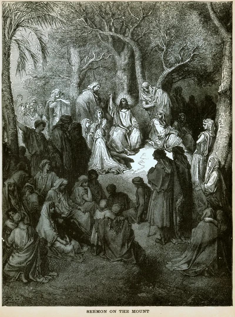 The Sermon on the Mount by Gustave Doré depicting Matthew 5:1