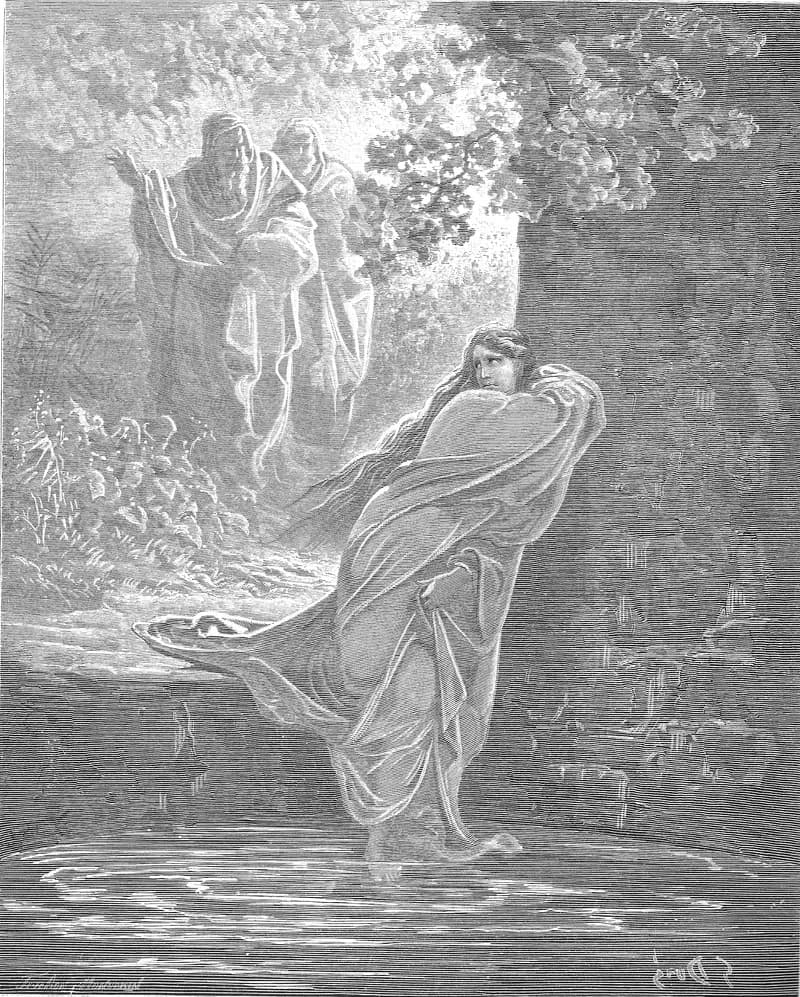 Susanna in the Bath by Gustave Doré depicting Daniel 13:15