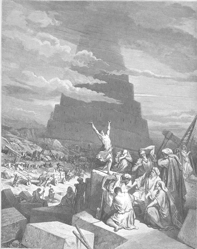 The Tower of Babel by Gustave Doré depicting Genesis 11:1