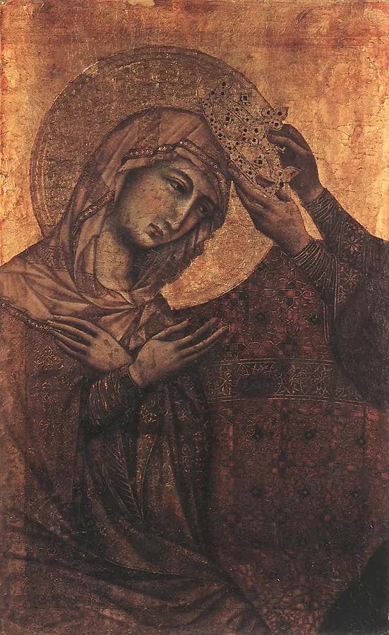 Coronation of the Virgin by Duccio di Buoninsegna depicting Revelation 12:1