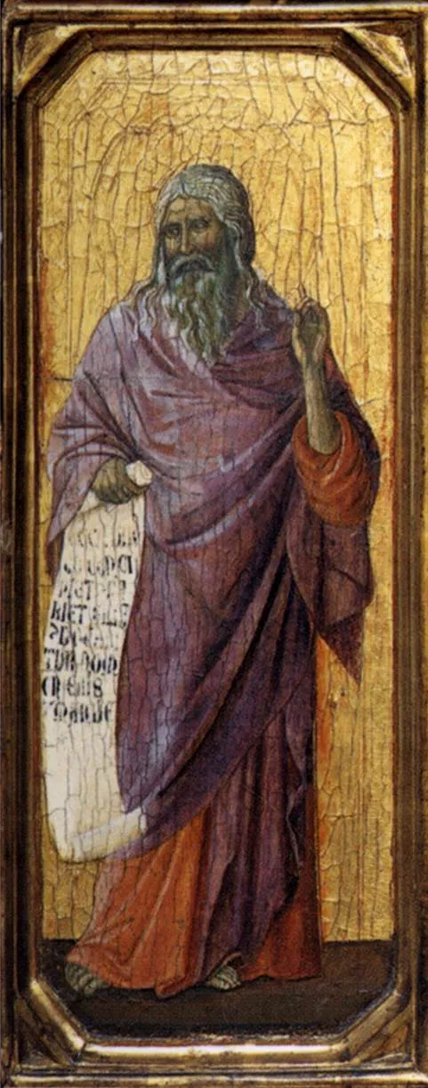 Isaiah by Duccio di Buoninsegna depicting Isaiah 7:14