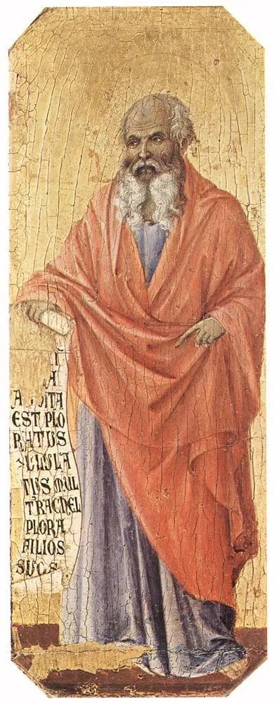 Jeremiah by Duccio di Buoninsegna depicting Jeremiah 31:15