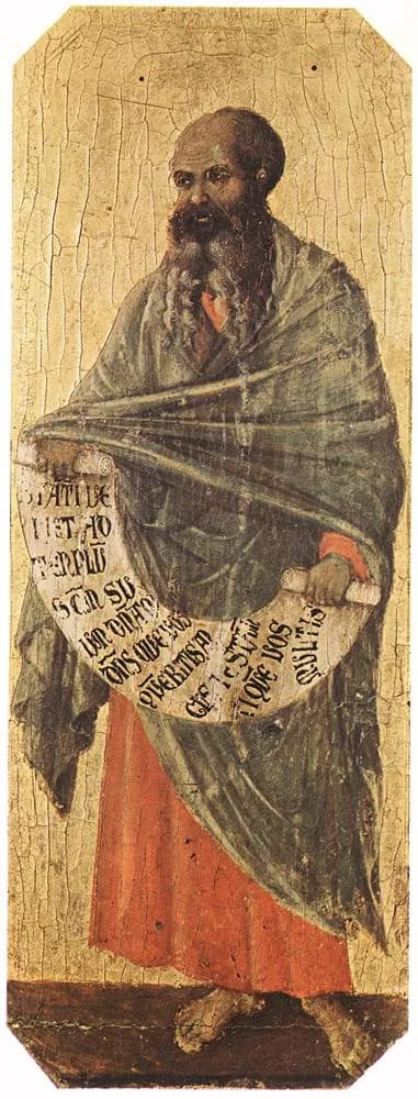 Malachi by Duccio di Buoninsegna depicting Malachi 3:1