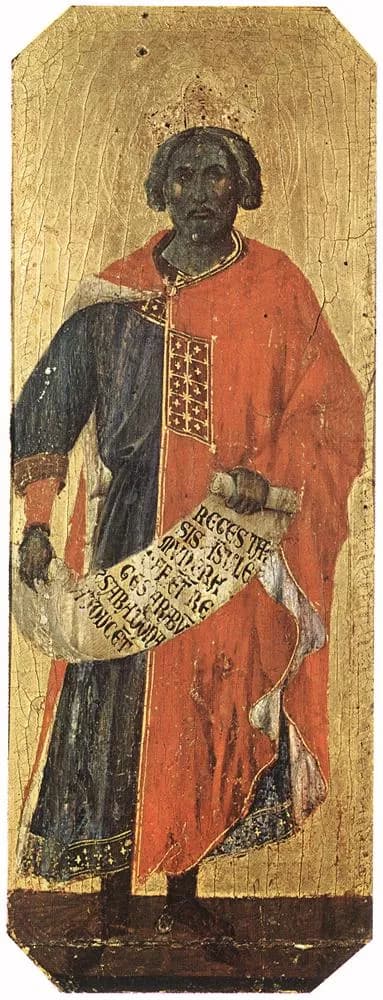 Solomon by Duccio di Buoninsegna depicting Proverbs 8:22