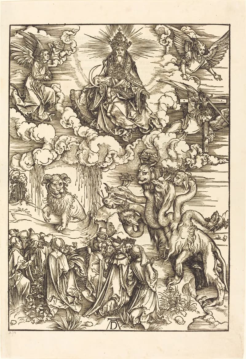 The Beast with the Lamb’s Horns by Albrecht Dürer depicting Revelation 13:11