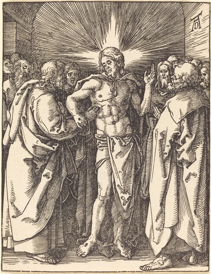 The Incredulity of Saint Thomas by Albrecht Dürer depicting John 20:24