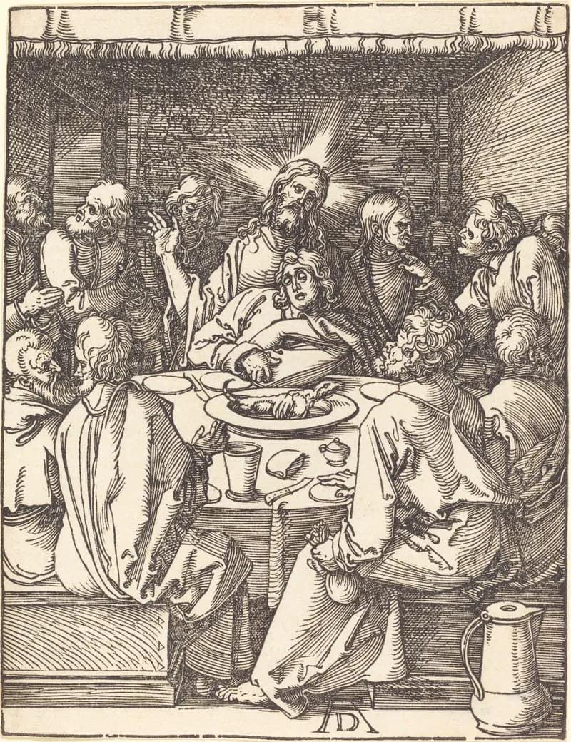The Last Supper by Albrecht Dürer depicting Matthew 26:17