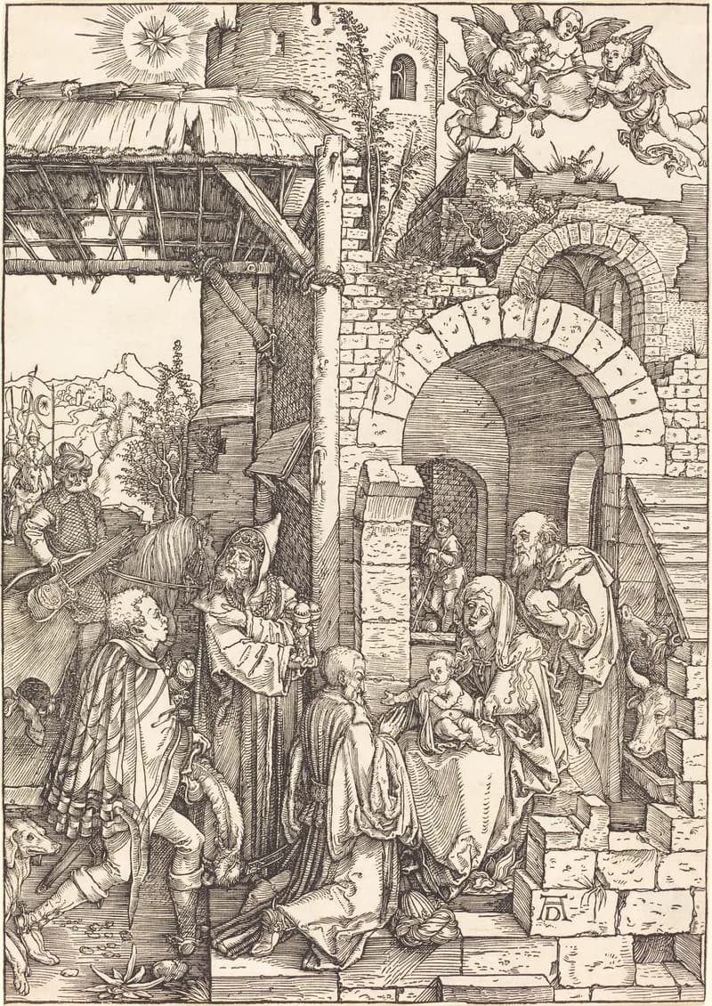 The Adoration of the Magi by Albrecht Dürer depicting Matthew 2:1