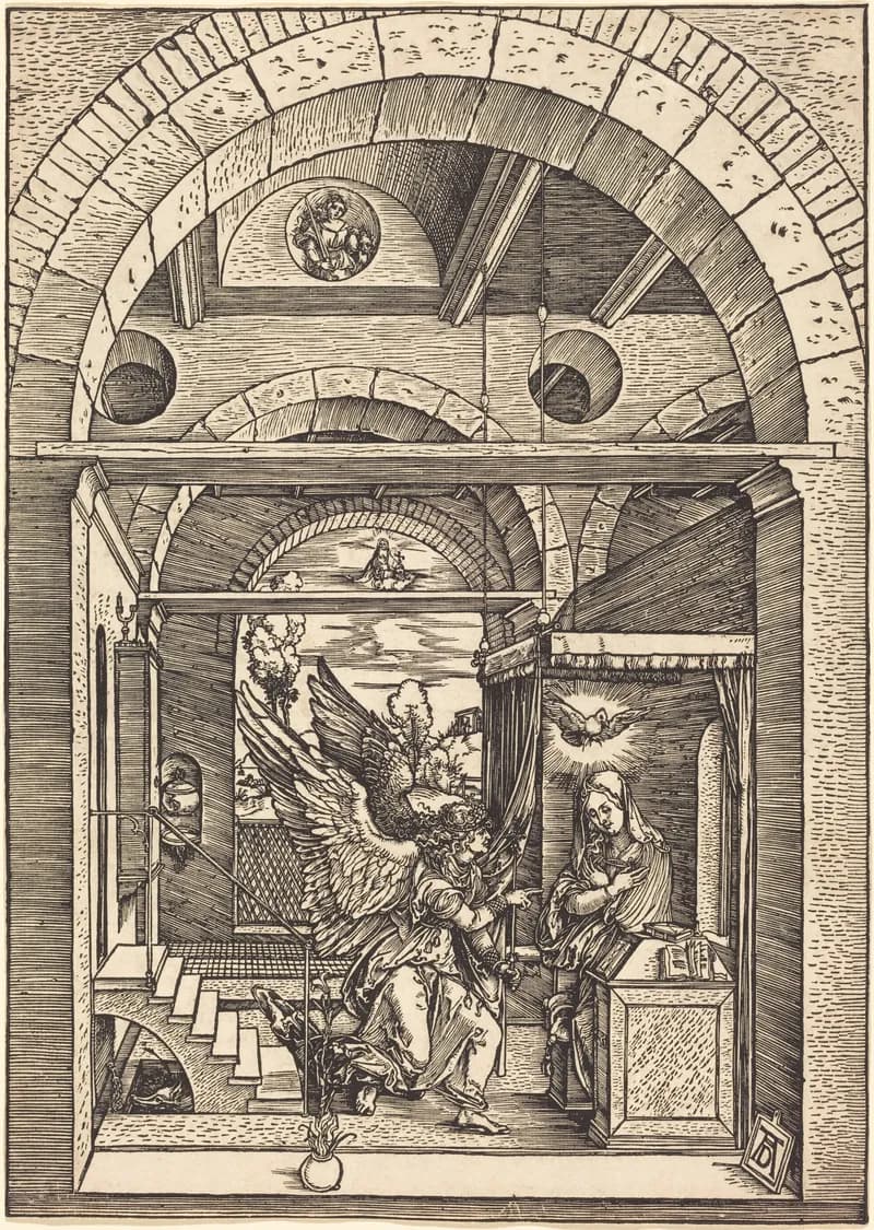 The Annunciation by Albrecht Dürer depicting Luke 1:26