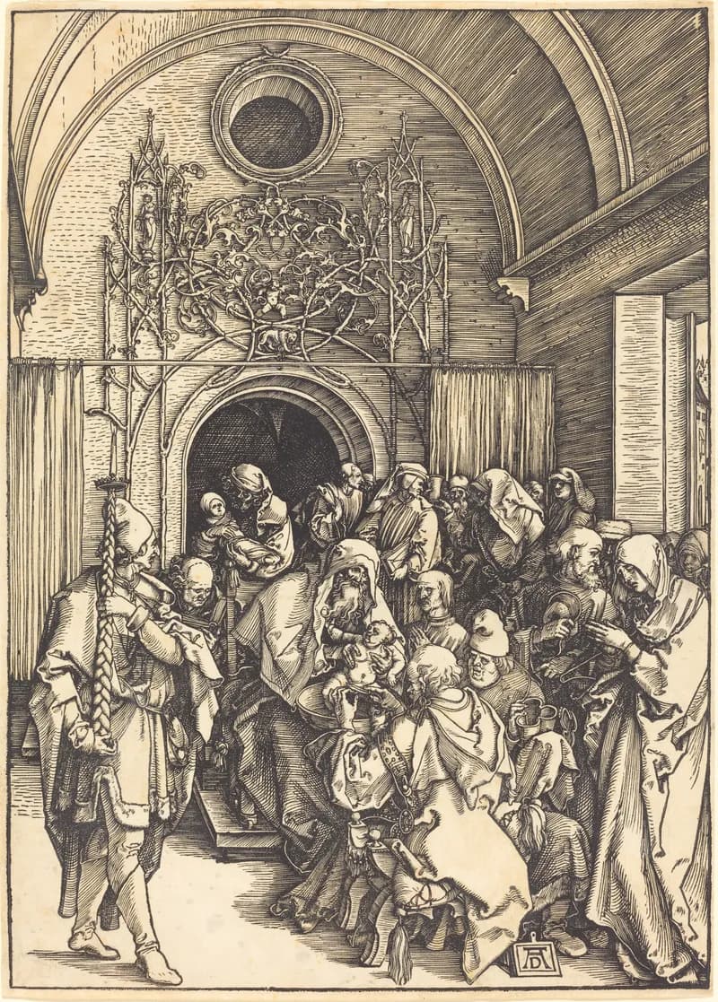 The Circumcision of Christ by Albrecht Dürer depicting Luke 2:21