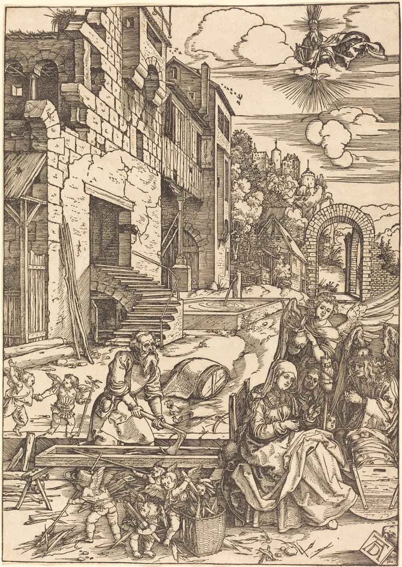 The Rest on the Flight into Egypt by Albrecht Dürer depicting Matthew 2:13