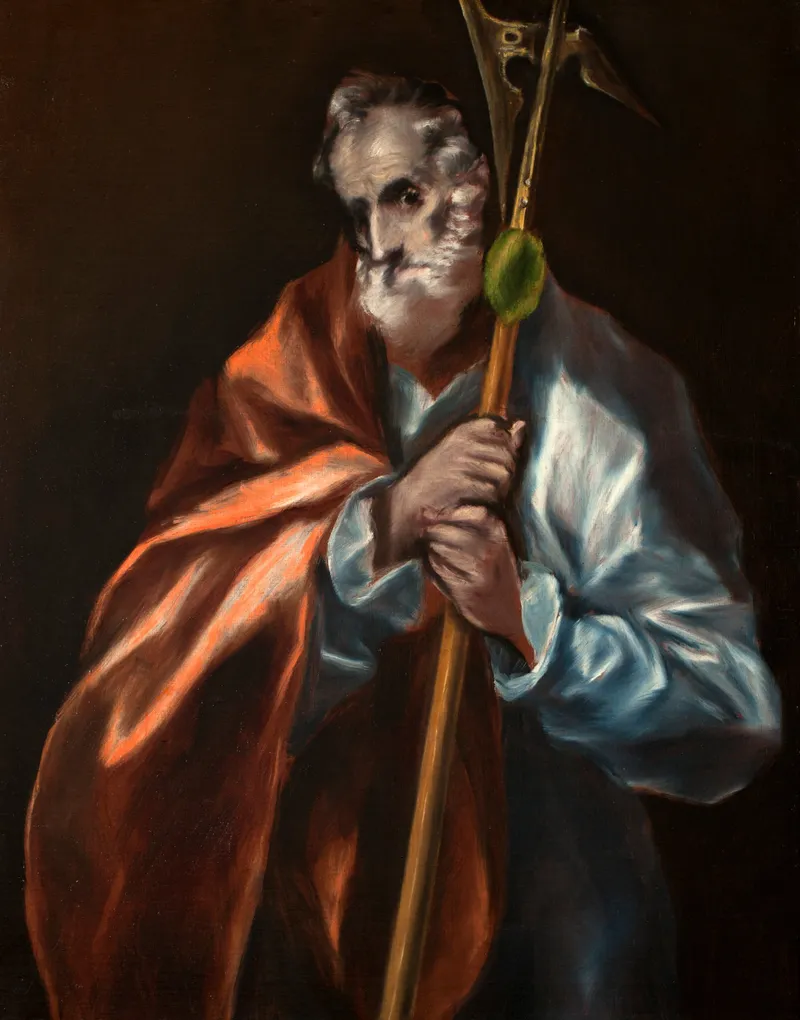 Saint Jude Thaddeus by El Greco (Doménikos Theotokópoulos) depicting Jude 1:1