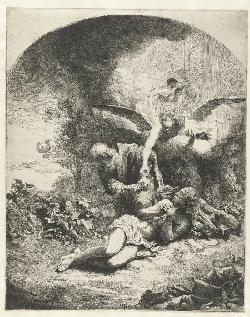 Offer van Abraham by Ferdinand Bol depicting Genesis 22