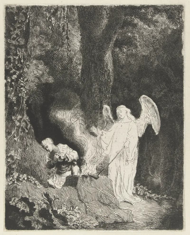 Offer van Gideon by Ferdinand Bol depicting Judges 7