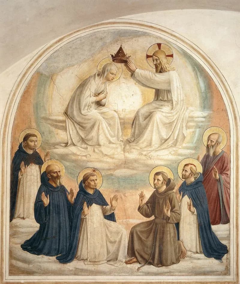 The Coronation of the Virgin (Cell 9) by Fra Angelico depicting Revelation 12:1
