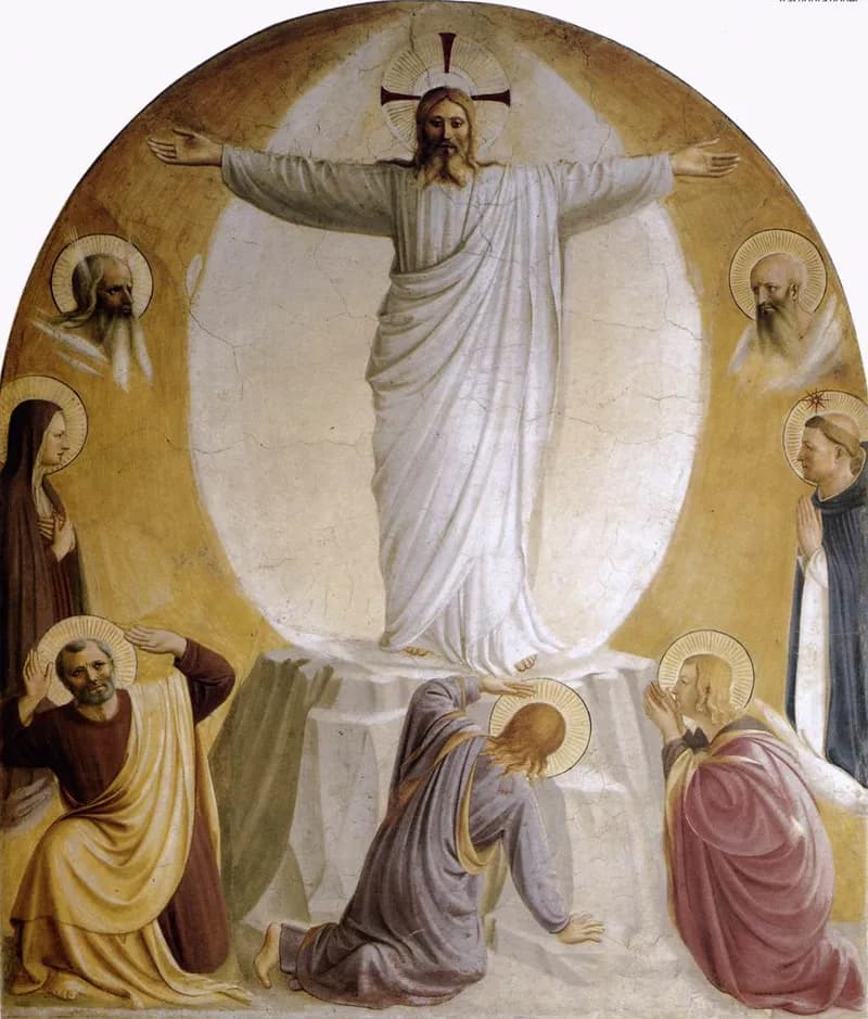 The Transfiguration (Cell 6) by Fra Angelico depicting Matthew 17:1