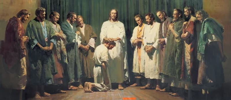 Christ Ordaining the Apostles (Christ Ordaining the Twelve Apostles) by Harry Anderson depicting Matthew 10:1