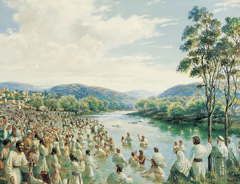 Day of Pentecost by Sidney King depicting Acts 2:1