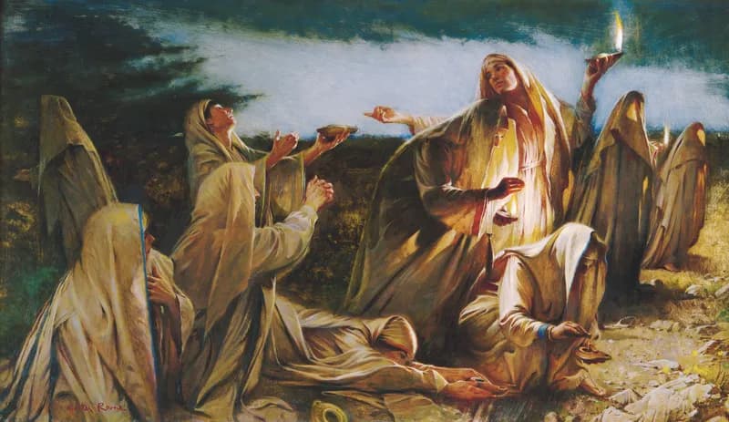 Five of Them Were Wise by Walter Rane depicting Matthew 25:1