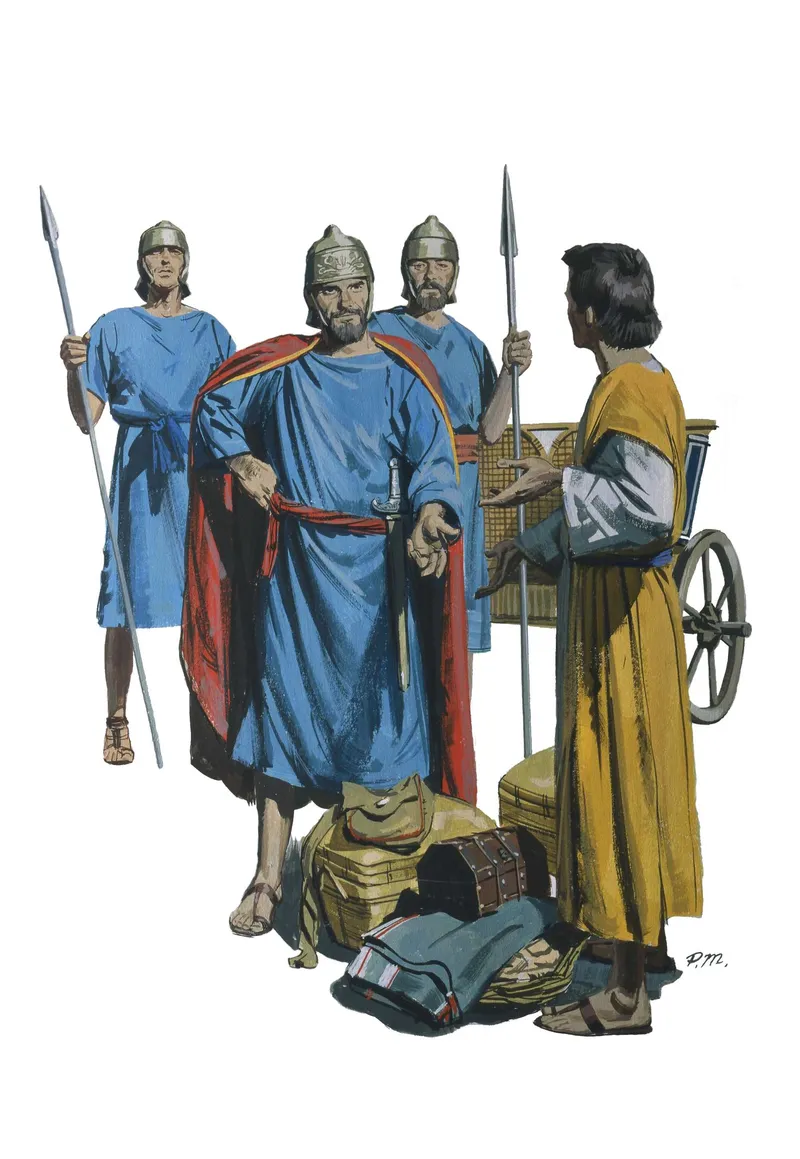 Gehazi’s Disobedience by Paul Mann depicting 2 Kings 5:20