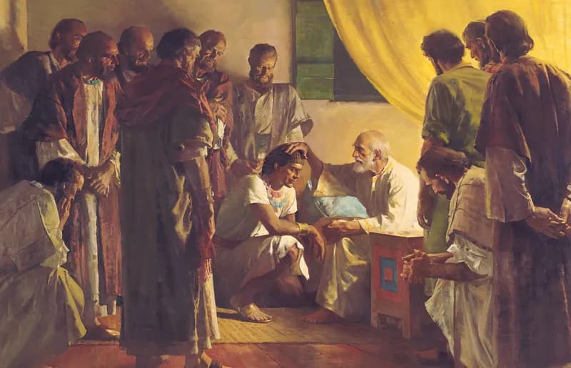 Jacob Blessing His Sons (Jacob Blessing Joseph) by Harry Anderson depicting Genesis 49