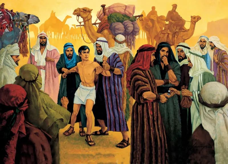 Joseph Is Sold by His Brothers by Ted Henninger depicting Genesis 37:28