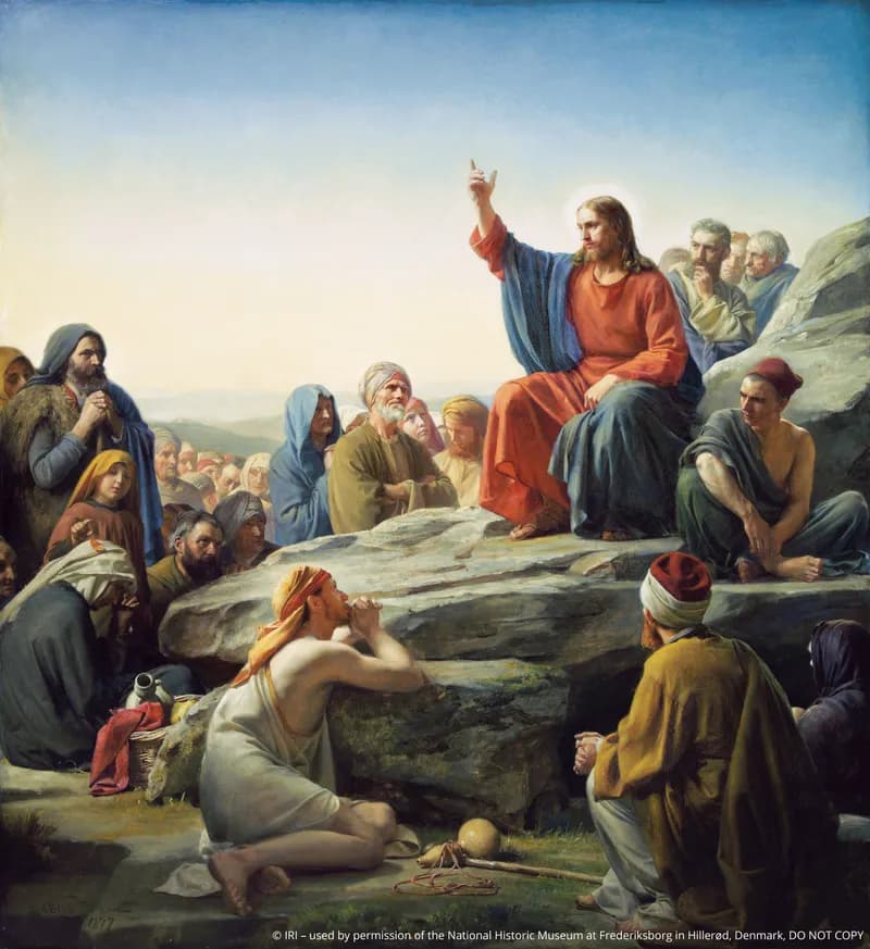 The Sermon on the Mount by Carl Heinrich Bloch depicting Matthew 5