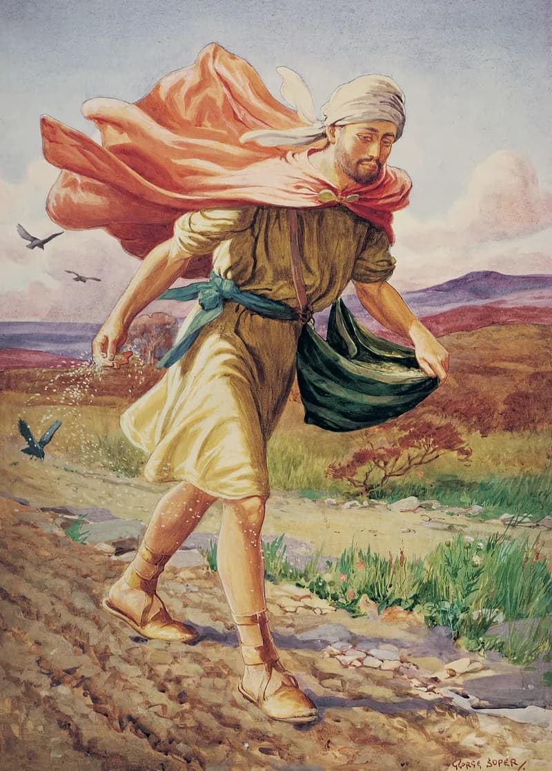 The Sower by George Soper depicting Matthew 13:3