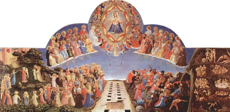 The Last Judgement by Fra Angelico depicting 1 Thessalonians 4:13