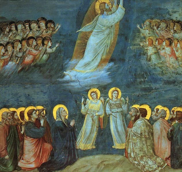Ascension by Giotto di Bondone depicting Acts 1:6