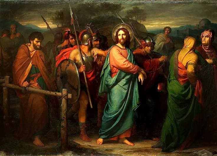 The Arrest of Christ by Heinrich Hofmann depicting Matthew 26:47
