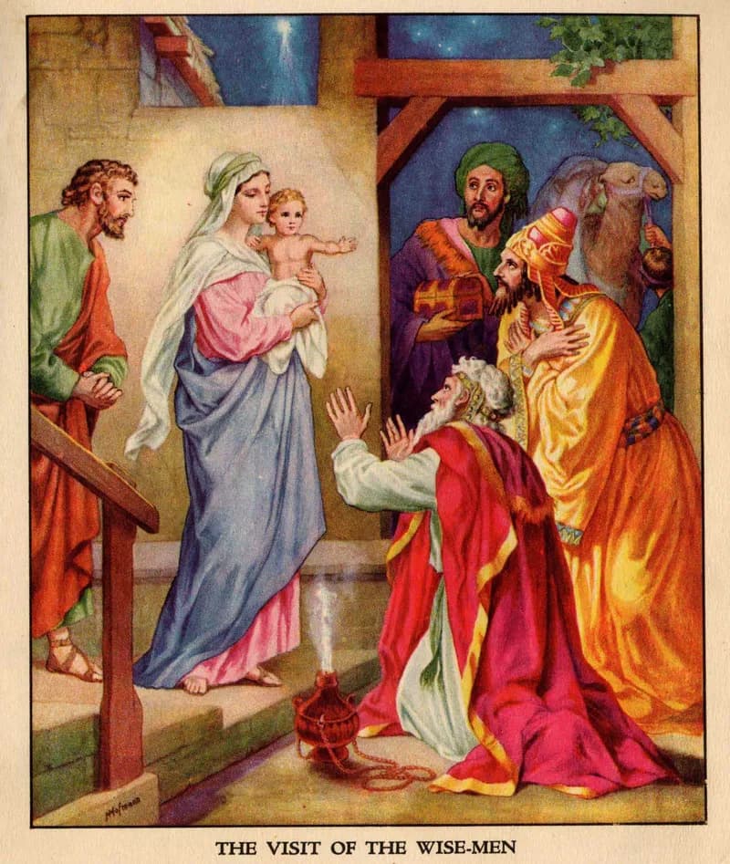 The Visit of the Wise Men by Heinrich Hofmann depicting Matthew 2:1