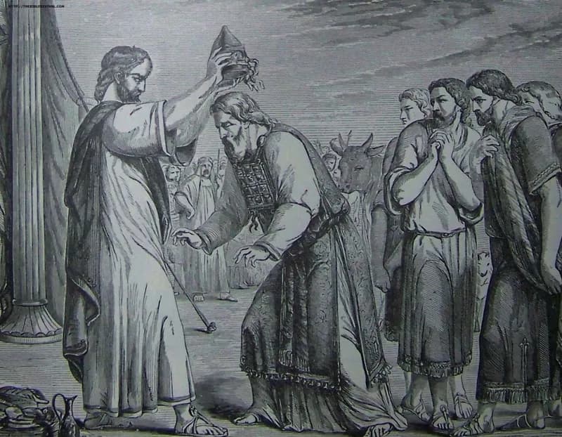 The Consecration of Aaron and His Sons by William Holman Hunt depicting Leviticus 8:1