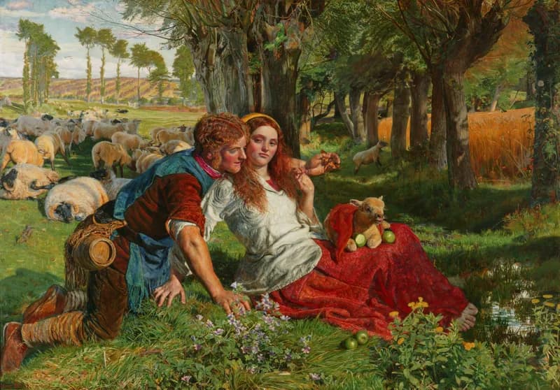 The Hireling Shepherd by William Holman Hunt depicting Jeremiah 23:1