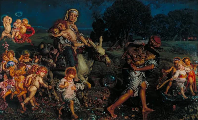 The Triumph of the Innocents by William Holman Hunt depicting Jeremiah 31:15