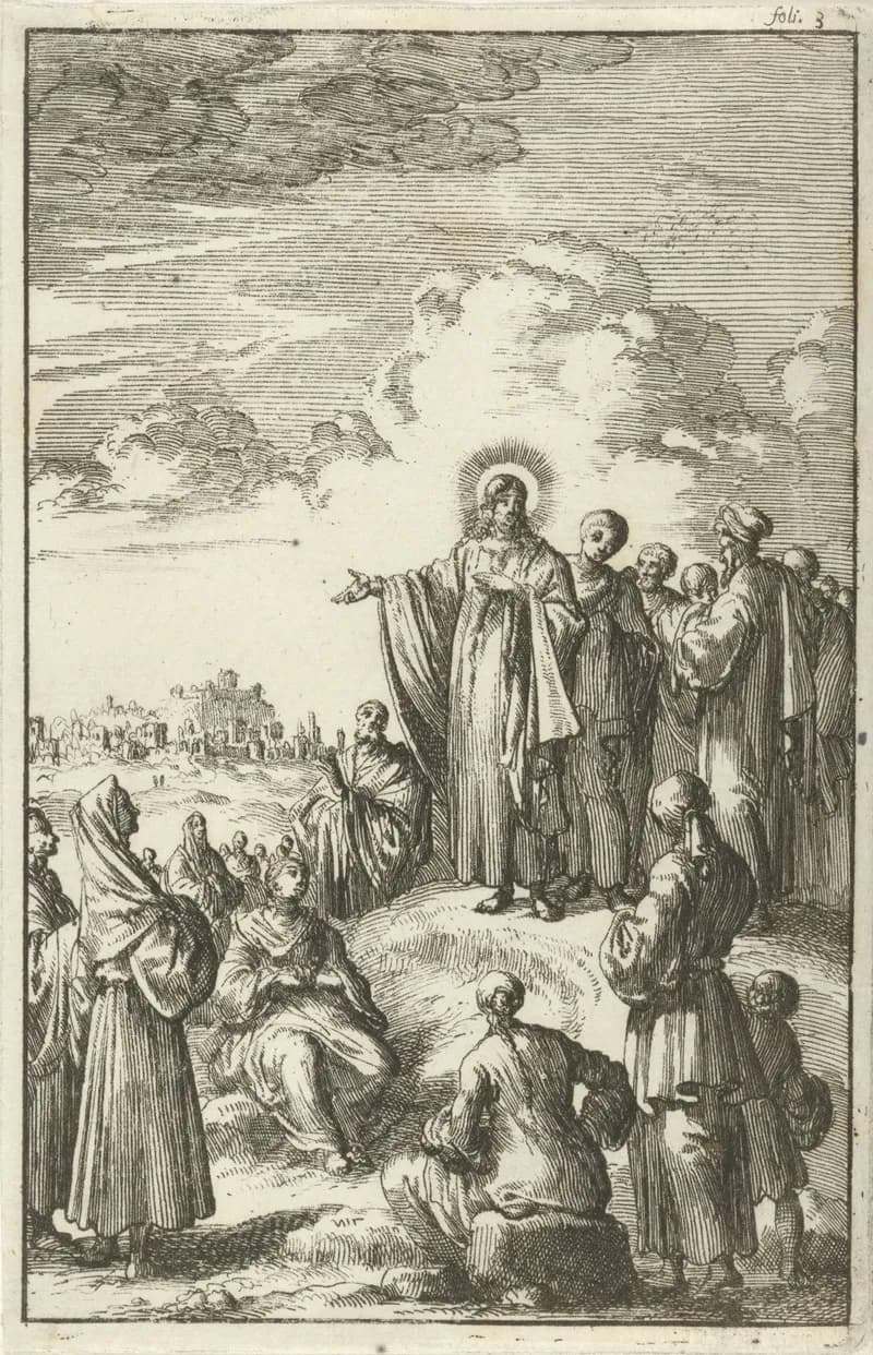 De Bergrede by Jan Luyken depicting Matthew 5