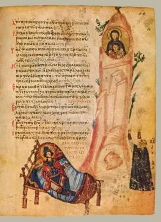 Daniel (Khludov Psalter, Psalm 75) by Master of the Khludov Psalter depicting Psalms 75:7