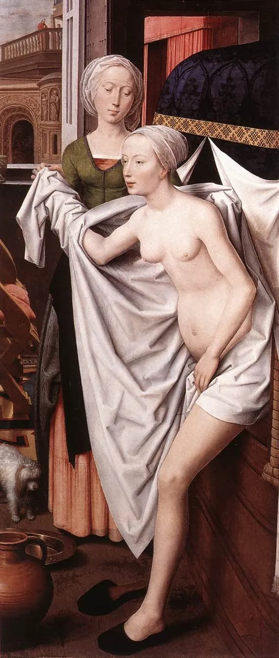 Bathsheba by Hans Memling depicting 2 Samuel 11:2