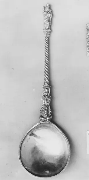 Apostle spoon by Anonymous depicting Acts 9