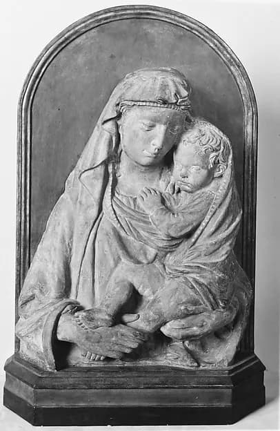 Madonna and Child by Lorenzo Ghiberti depicting Luke 2