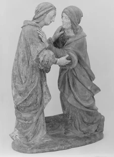 The Visitation by Anonymous depicting Luke 1