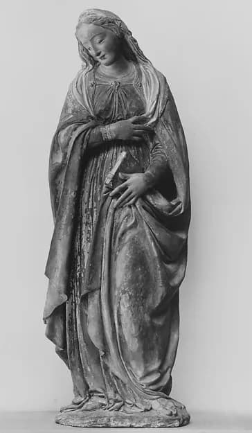 The Virgin Annunciate by Benedetto da Maiano depicting Luke 1