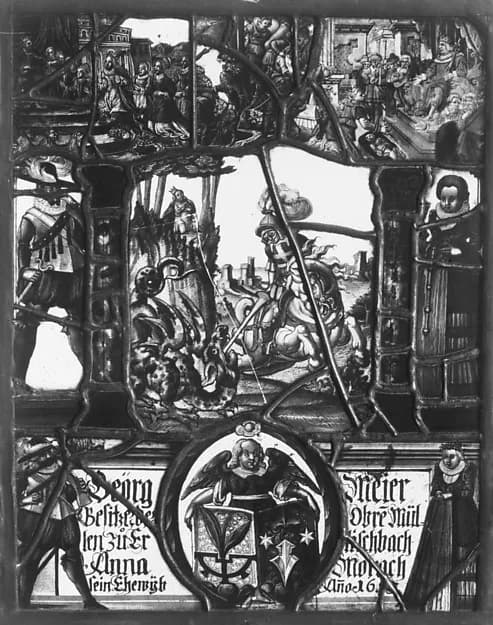 Saint George and the Dragon by Anonymous depicting Revelation 12