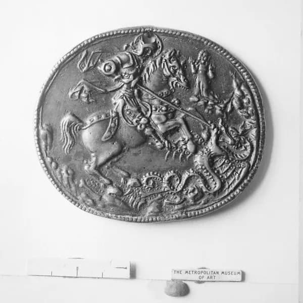 Saint George and the Dragon by Gian Francesco Enzola depicting Revelation 12