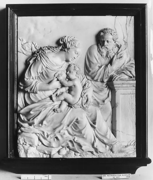 The Holy Family by Anonymous depicting Luke 2
