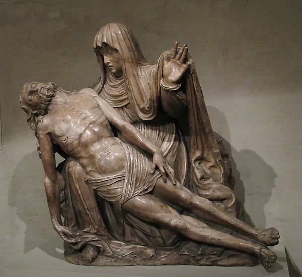 Pietà by Anonymous depicting Luke 1