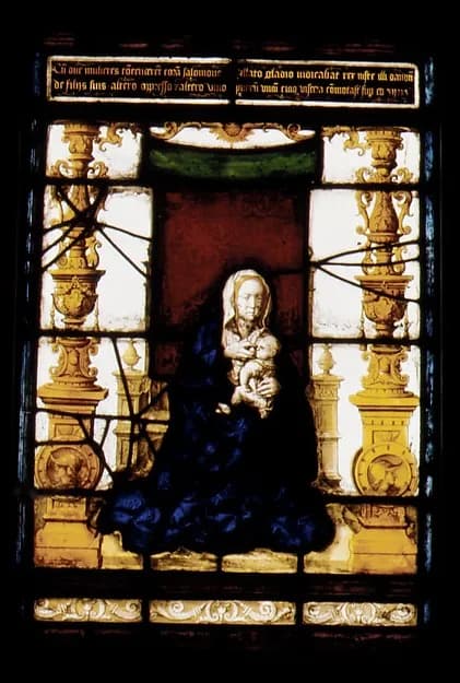 Virgin and Child by Anonymous depicting Luke 2