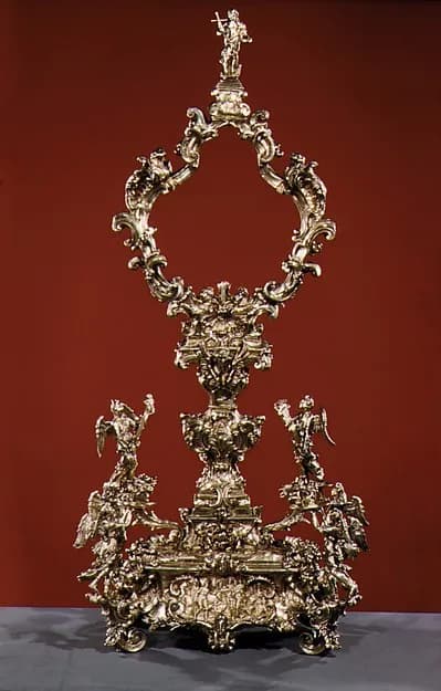 Reliquary monstrance of St. John the Baptist by C. C. depicting Matthew 3